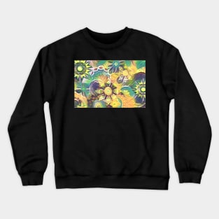 Yellow floral pattern Crewneck Sweatshirt